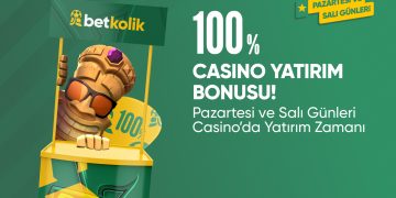 Betkolik %100 Casino Yatırım Bonusu betkolik-casino