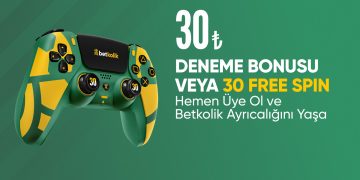 Betkolik 30 TL Deneme Bonusu 30 Free Spin betkolik-deneme